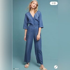 Kachel x Anthropologie Denim Jumpsuit